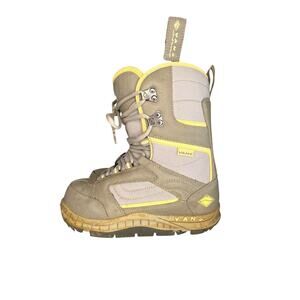 Womens Vans World Traveler Mantra Snowboarding Boots Size 6 Gray